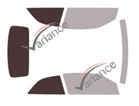 Glazing template - 3/4 rear kit - Volkswagen T-Roc (1) 2-door convertible (since 2020) Glazing template - 3/4 rear kit - Volkswagen T-Roc (1) 2-door convertible (since 2020)
