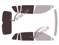 Glazing template - 3/4 rear kit - Volkswagen Tiguan (2) 5 doors (2016 - 2023) Glazing template - 3/4 rear kit - Volkswagen Tiguan (2) 5 doors (2016 - 2023)