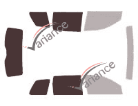 Glazing template - 3/4 rear kit - Volkswagen Touareg (1) 5 doors (2002 - 2010) Glazing template - 3/4 rear kit - Volkswagen Touareg (1) 5 doors (2002 - 2010)