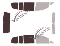 Glazing template - 3/4 rear kit - Volkswagen Touran (2) Cross 5 doors (2011 - 2016) Glazing template - 3/4 rear kit - Volkswagen Touran (2) Cross 5 doors (2011 - 2016)
