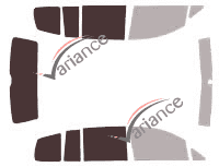 Plantilla de acristalamiento - Kit 3/4 trasero - Volkswagen Touran (2) 5 puertas (2010 - 2015) Plantilla de acristalamiento - Kit 3/4 trasero - Volkswagen Touran (2) 5 puertas (2010 - 2015)