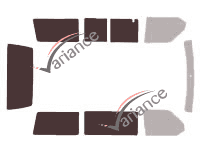Glazing template - 3/4 rear kit - Volkswagen Transporter T4 (4) Short 4 doors (1990 - 2003) Glazing template - 3/4 rear kit - Volkswagen Transporter T4 (4) Short 4 doors (1990 - 2003)