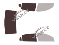 Glazing template - 3/4 rear kit - Volkswagen Voyage Sedan 4 doors (since 2008) Glazing template - 3/4 rear kit - Volkswagen Voyage Sedan 4 doors (since 2008)