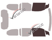 Plantilla de acristalamiento - kit de ventanilla delantera - Toyota ProAce City (1) Largo 4-5 puertas (desde 2018)