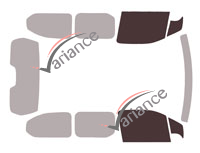 Plantilla de acristalamiento - kit de ventanilla delantera - Toyota ProAce City (1) Largo 4-5 puertas (desde 2018)