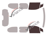 Verglasungsschablone - Fensterkit vorne - Toyota ProAce City (1) Long 4-5 Türen (seit 2018)
