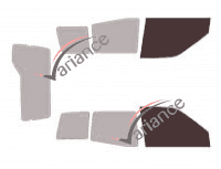 Glazing template - front window kit - Nissan Terrano (2) 3 doors (1993 - 2006) Glazing template - front window kit - Nissan Terrano (2) 3 doors (1993 - 2006)