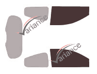 Gabarit vitrage - kit vitres avant - Renault Clio (3) 3 portes (2005 - 2012) Gabarit vitrage - kit vitres avant - Renault Clio (3) 3 portes (2005 - 2012)