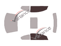 Glazing template - front window kit - Chrysler Sebring (2) Coupe 2 doors (2001 - 2007) Glazing template - front window kit - Chrysler Sebring (2) Coupe 2 doors (2001 - 2007)