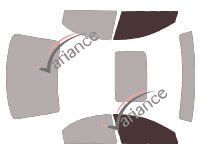 Glazing template - front window kit - Chrysler Sebring (2) Berline 4 doors (2001 - 2006) Glazing template - front window kit - Chrysler Sebring (2) Berline 4 doors (2001 - 2006)