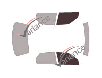 Glazing template - front window kit - Daihatsu Applause Berline 4 doors (1989 - 2000) Glazing template - front window kit - Daihatsu Applause Berline 4 doors (1989 - 2000)
