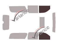 Glazing template - front window kit - Cadillac Escalade (2) ESV 5 doors (2002 - 2006) Glazing template - front window kit - Cadillac Escalade (2) ESV 5 doors (2002 - 2006)