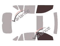 Glazing template - front window kit - Lexus RX (2) 5 doors (2003 - 2009)