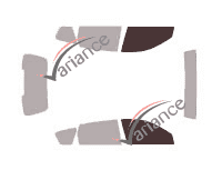 Glazing template - front window kit - Pontiac Vibe 5 doors (2002 - 2008) Glazing template - front window kit - Pontiac Vibe 5 doors (2002 - 2008)