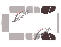 Gabarit vitrage - kit vitres avant - Renault Trafic (2) Long 4 portes (2002 - 2015) Gabarit vitrage - kit vitres avant - Renault Trafic (2) Long 4 portes (2002 - 2015)