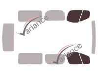 Gabarit vitrage - kit vitres avant - Renault Trafic (2) Long 4 portes (2002 - 2015) Gabarit vitrage - kit vitres avant - Renault Trafic (2) Long 4 portes (2002 - 2015)