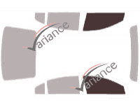 Glazing template - front window kit - Saturn Aura Berline 4 doors (2006 - 2011)