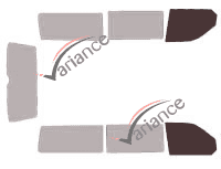 Gabarit vitrage - kit vitres avant - Volkswagen Transporter T5 (5) Long 4 portes (2003 - 2015) Gabarit vitrage - kit vitres avant - Volkswagen Transporter T5 (5) Long 4 portes (2003 - 2015)