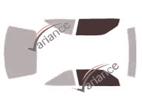 Glazing template - front window kit - Chevrolet Cavalier (2) Coupé 2 doors (1988 - 1994) Glazing template - front window kit - Chevrolet Cavalier (2) Coupé 2 doors (1988 - 1994)