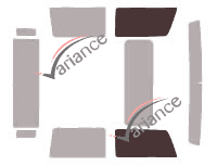 Glazing template - front window kit - Hummer H2 SUT 4 doors (2004 - 2011) Glazing template - front window kit - Hummer H2 SUT 4 doors (2004 - 2011)