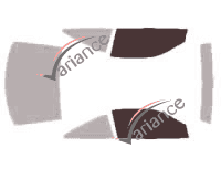 Glazing template - front window kit - Chevrolet Cavalier (3) Coupé 2 doors (1995 - 2005) Glazing template - front window kit - Chevrolet Cavalier (3) Coupé 2 doors (1995 - 2005)