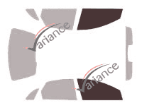 Glazing template - front window kit - Citroën C5 (1) (phase 1) 5 doors (2001 - 2004) Glazing template - front window kit - Citroën C5 (1) (phase 1) 5 doors (2001 - 2004)