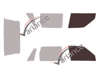 Glazing template - front window kit - Citroën AX 5 doors (1986 - 1998) Glazing template - front window kit - Citroën AX 5 doors (1986 - 1998)