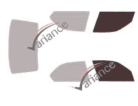 Gabarit vitrage - kit vitres avant - Alfa Romeo 146 Berline 4 portes (1994 - 2001)