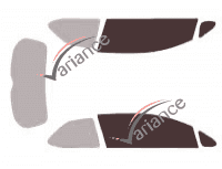 Glazing template - front window kit - Toyota Auris (1) 3 doors (2007 - 2013) Glazing template - front window kit - Toyota Auris (1) 3 doors (2007 - 2013)