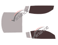 Glazing template - front window kit - Audi R8 (1) Coupe 2 doors (2007 - 2014) Glazing template - front window kit - Audi R8 (1) Coupe 2 doors (2007 - 2014)