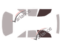 Glazing template - front window kit - Chevrolet Corsica Berline 4 doors (1987 - 1996) Glazing template - front window kit - Chevrolet Corsica Berline 4 doors (1987 - 1996)