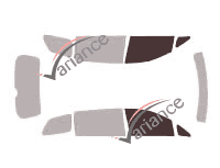 Glazing template - front window kit - Toyota Previa (3) 5 doors (2006 - 2019) Glazing template - front window kit - Toyota Previa (3) 5 doors (2006 - 2019)