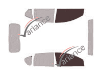 Mascherina per vetri - kit vetri anteriori - Nissan Note 5 porte (2006 - 2013) Mascherina per vetri - kit vetri anteriori - Nissan Note 5 porte (2006 - 2013)