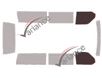 Glazing template - front window kit - Volkswagen Transporter T4 (4) Long 4 doors (1990 - 2003) Glazing template - front window kit - Volkswagen Transporter T4 (4) Long 4 doors (1990 - 2003)