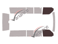Glazing template - front window kit - Volkswagen Transporter T4 (4) Long 4 doors (1990 - 2003) Glazing template - front window kit - Volkswagen Transporter T4 (4) Long 4 doors (1990 - 2003)