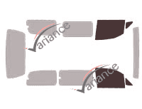 Glazing template - front window kit - Hyundai Satellite (1) Court 4 doors (1997 - 2007) Glazing template - front window kit - Hyundai Satellite (1) Court 4 doors (1997 - 2007)