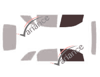 Plantilla de acristalamiento - kit de ventana delantera - Chevrolet Equinox (1) 5 puertas (2005 - 2010)