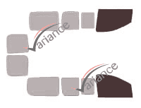 Glazing template - front window kit - Fiat Scudo (2) Court 5 doors (2007 - 2017) Glazing template - front window kit - Fiat Scudo (2) Court 5 doors (2007 - 2017)