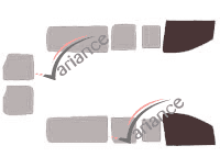 Glazing template - front window kit - Fiat Scudo (2) Long 5 doors (2007 - 2017) Glazing template - front window kit - Fiat Scudo (2) Long 5 doors (2007 - 2017)