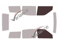 Glazing template - front window kit - Nissan Terrano (2) 5 doors (1993 - 2006) Glazing template - front window kit - Nissan Terrano (2) 5 doors (1993 - 2006)