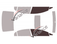 Glazing template - front window kit - Honda Civic (8) Berline 4 doors (2006 - 2011) Glazing template - front window kit - Honda Civic (8) Berline 4 doors (2006 - 2011)