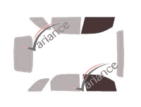 Glazing template - front window kit - Pontiac Torrent 5 doors (2005 - 2009) Glazing template - front window kit - Pontiac Torrent 5 doors (2005 - 2009)