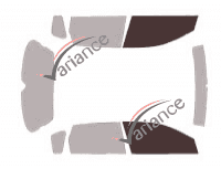 Glazing template - front window kit - Honda Civic (7) 5 doors (2001 - 2006) Glazing template - front window kit - Honda Civic (7) 5 doors (2001 - 2006)