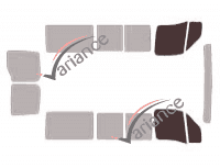 Glazing template - front window kit - Opel Movano (1) Court 5 doors (1997 - 2009) Glazing template - front window kit - Opel Movano (1) Court 5 doors (1997 - 2009)