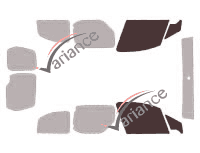 Glazing template - front window kit - Peugeot Partner (2) 6 doors (2008 - 2018) Glazing template - front window kit - Peugeot Partner (2) 6 doors (2008 - 2018)