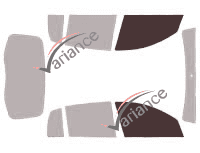 Glazing template - front window kit - Renault Sandero (1) 5 doors (2008 - 2013) Glazing template - front window kit - Renault Sandero (1) 5 doors (2008 - 2013)