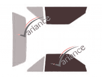 Glazing template - front window kit - Toyota MR2 (1) Coupe 2 doors (1985 - 1989) Glazing template - front window kit - Toyota MR2 (1) Coupe 2 doors (1985 - 1989)