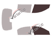 Gabarit vitrage - kit vitres avant - Chevrolet Lacetti (1) 5 portes (2002 - 2010)