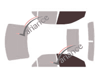 Glazing template - front window kit - Cadillac CTS (1) Berline 4 doors (2002 - 2007) Glazing template - front window kit - Cadillac CTS (1) Berline 4 doors (2002 - 2007)
