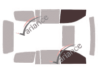 Glazing template - front window kit - Chrysler Aspen 5 doors (2006 - 2009) Glazing template - front window kit - Chrysler Aspen 5 doors (2006 - 2009)